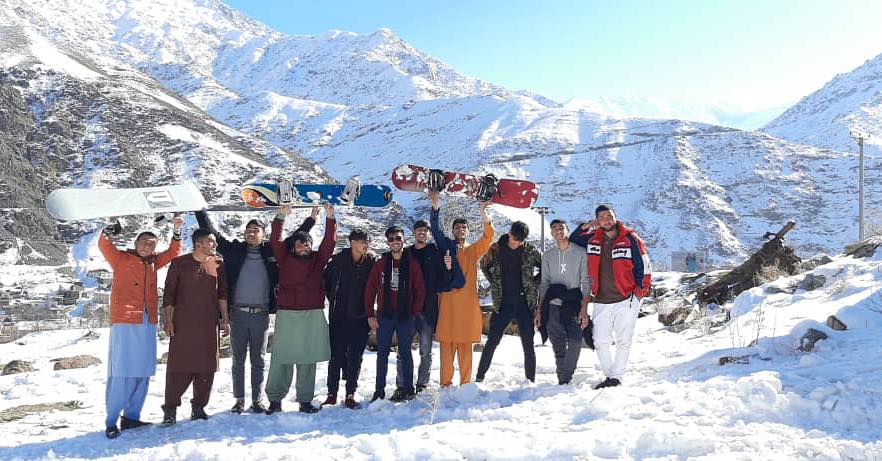 First Snowboarding for Children & Adolescents in Panjshir, Afghanistan